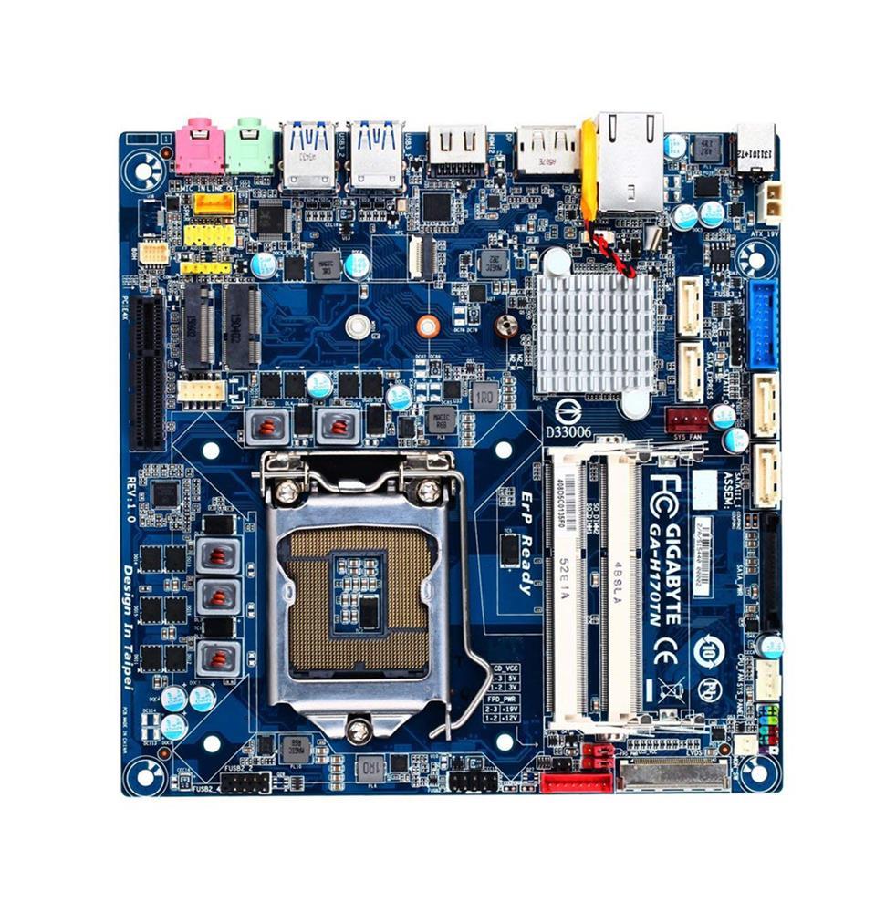 GA-H170TN-B Gigabyte GA-H170TN Desktop Motherboard Intel H170 Chipset Socket H4 LGA-1151 Bulk Pack (Refurbished)