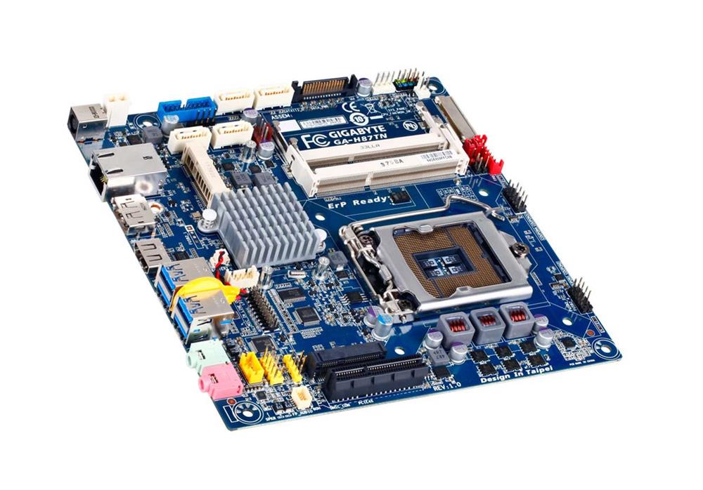 GA-H87TN Gigabyte Socket LGA-1150 Chipset H87 2 x DDR3 4 x SATA 1 x PCI Express 2.0 x16 Mini ITX System Board (Refurbished)