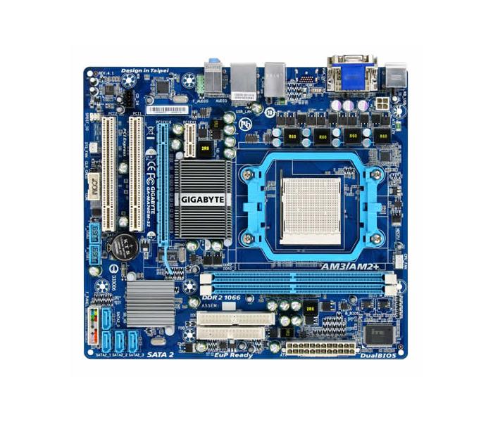 GA-MA74GM-S2 Gigabyte Socket AM3/AM2+/AM2 AMD 740G + SB700 Chipset AMD Phenom FX/ Phenom X4/ Phenom X3/ AMD Athlon X2/ Athlon / AMD Sempron Processors Support DDR2 2x DIMM 6x SATA 3.0Gb/s Micro-ATX Motherboard (Refurbished)
