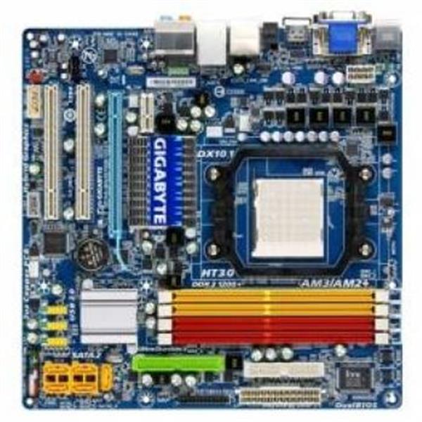 GA-MA785GM-US2H-A1 Gigabyte Socket AM2+ AMD 785G + SB710 Chipset AMD Phenom II X4/ Phenom II X3/ Phenom X4/ Phenom X3/ AMD Athlon 64 FX/ Athlon 64 X2/ Athlon X2/ Athlon 64/ AMD Sempron Processors Support DDR2 4x DIMM 5x SATA 3.0Gb/s Micro-ATX Motherboard (Refurbished)