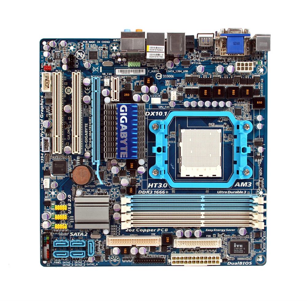 GA-MA785GPMT-UD2H(rev.1.0) Gigabyte Socket AM3 AMD 785G / SB710 Chipset AMD Phenom TM II/ AMD Athlon II Processors Support DDR3 4x DIMM 5x SATA 3.0Gb/s Micro-ATX Motherboard (Refurbished) GA-MA785GPMT-UD2H (rev. 1.0)
