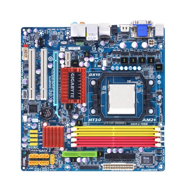 GA-MA78GM-DS2H(rev.2.x) Gigabyte Socket AM2+ AMD 780G + SB700 Chipset AMD Phenom FX/ AMD Phenom X4/ AMD Phenom X3/ AMD Athlon X2/ AMD Athlon/ AMD Sempron X2/ AMD Sempron Processors Support DDR2 4x DIMM 5x SATA 3.0Gb/s Micro-ATX Motherboard (Refurbished) GA-MA78GM-DS2H (rev. 2.x)