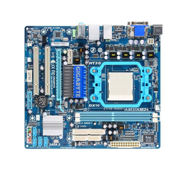 GA-MA78LM-S2H-A1 Gigabyte Socket AM2+ AMD 760G + SB710 Chipset AMD Phenom II X4/ Phenom II X3/ Phenom II X2/ AMD Athlon II X4/ Athlon II X3/ Athlon/ Athlon II X2/ Athlon II/ Athlon 64/ Athlon 64 FX/ Athlon 64 X2/ AMD Opteron/ AMD Sempron Processors Support DDR2 2x DIMM 4x SATA 3.0Gb/s Micro-ATX Motherboard (Refurbished)