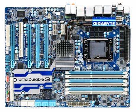 GA-X58A-UD7-A1 Gigabyte GA-X58A-UD7 Socket LGA 1366 Intel X58 + ICH10R Chipset Core i7 Processors Support DDR3 6x DIMM 8x SATA 3.0Gb/s ATX Motherboard (Refurbished)