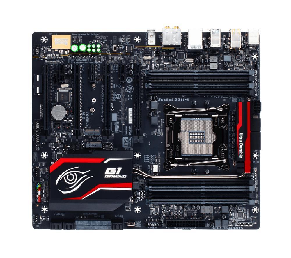 GA-X99-Gaming5P Gigabyte Socket LGA 2011-3 Intel X99 Express Chipset Xeon E5-1600/ E5-2600/ E5-4600 v3/v4 Core i7 Processors Support DDR4 8x DIMM 10x SATA 6.0Gb/s Extended ATX Motherboard (Refurbished) GA-X99-Gaming 5P