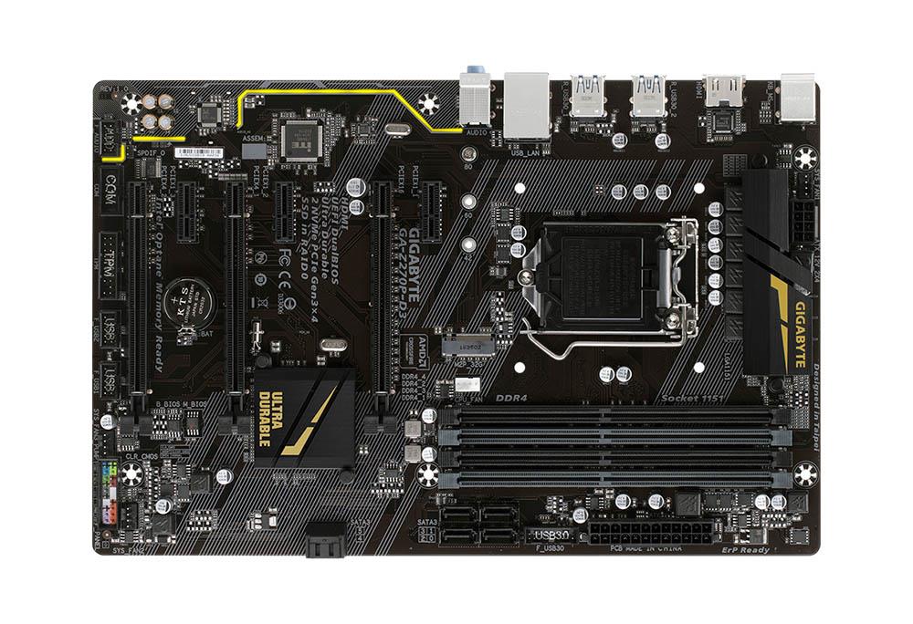GA-Z270-D3 Gigabyte Socket LGA 1151 Intel Z270 Chipset ATX Motherboard (Refurbished)