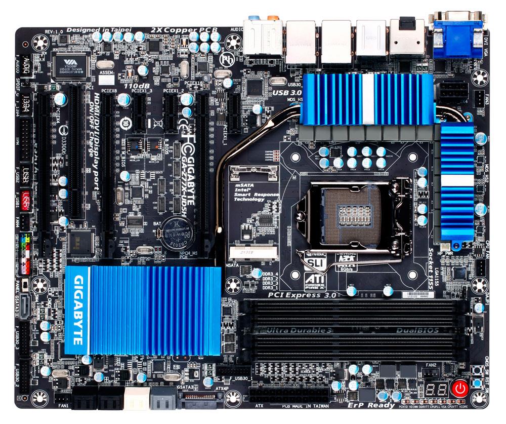 GA-Z77X-UD5H Gigabyte Socket LGA 1155 Intel Z77 Express Chipset Core i7 / i5 / i3 / Pentium / Celeron Processors Support DDR3 4x DIMM 2x SATA 6.0Gb/s ATX Motherboard (Refurbished)