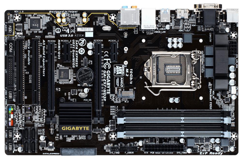 GA-Z97-HD3P Gigabyte Socket LGA 1150 Intel Z97 Express Chipset Core i7 / i5 / i3 / Pentium / Celeron Processors Support DDR3 4x DIMM 6x SATA 6.0Gb/s ATX Motherboard (Refurbished)
