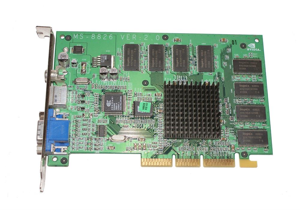 GF2MX-400 Nvidia GeForce2 MX400 64MB AGP Video Graphics Card With VGA / S-Video Output