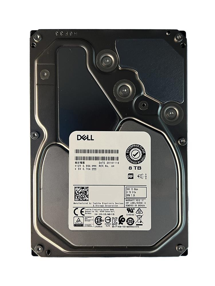 GKGNX Dell 8TB 7200RPM SAS 12Gbps Nearline (512e) 3.5-inch Internal Hard Drive