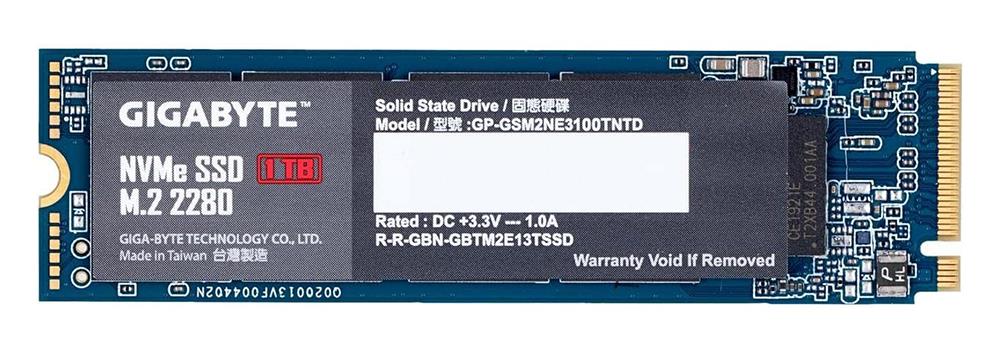 GP-GSM2NE3100TNTD Gigabyte 1TB TLC PCI Express 3.0 x4 NVMe M.2 2280 Internal Solid State Drive (SSD)