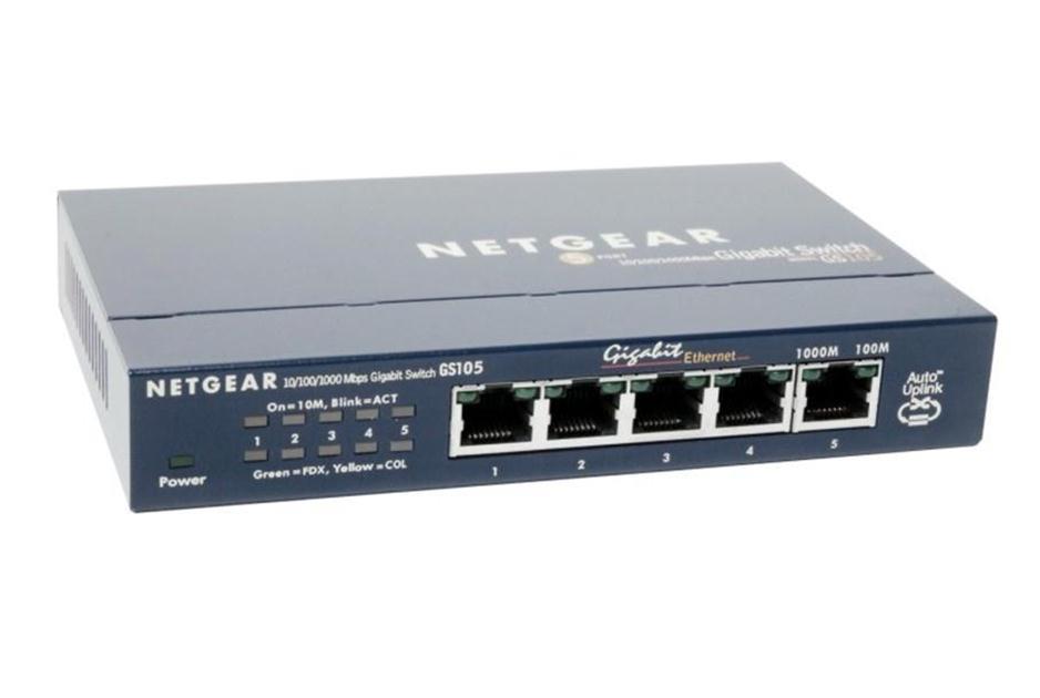 GS105NA NetGear ProSafe 5-Ports 10/100/1000 RJ45 Gigabit Ethernet Desktop Switch (Refurbished)