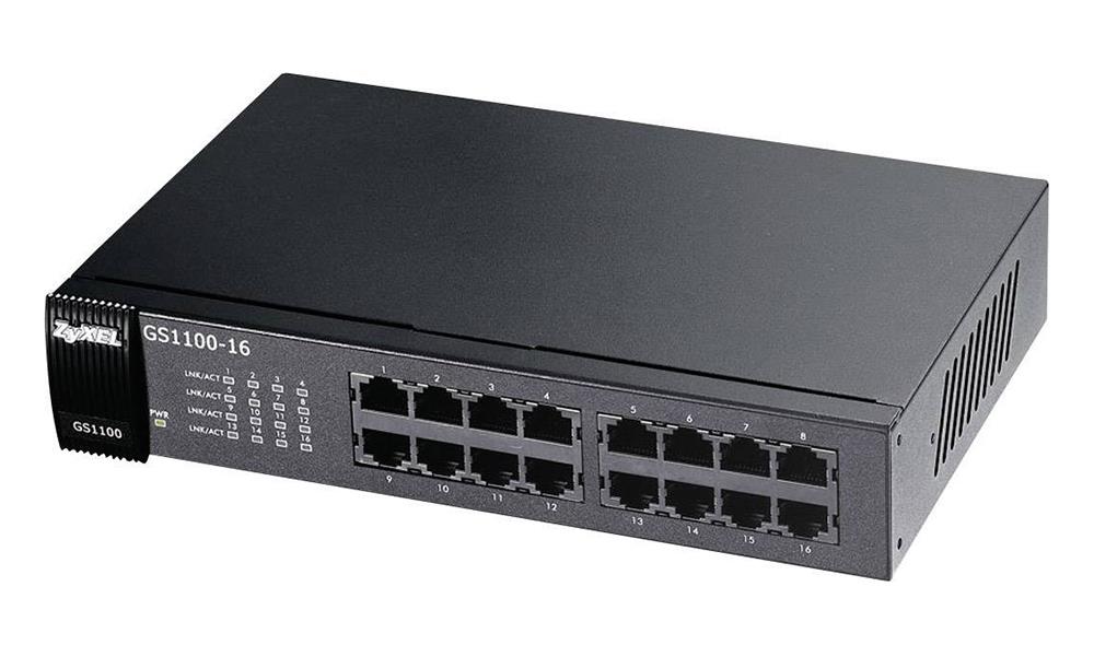 GS110016 Zyxel Gs1100 16 16port Gigabit Rackmount Switch (Refurbished)