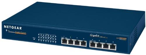 GS508T NetGear 8-Ports 10/100/1000Mbps RJ45 Gigabit Ethernet Desktop Switch (Refurbished)