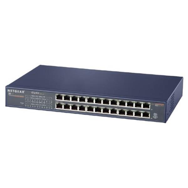 GS524T NetGear 24-Ports 10/100/1000Mbps RJ45 Copper Gigabit Switch (Refurbished)