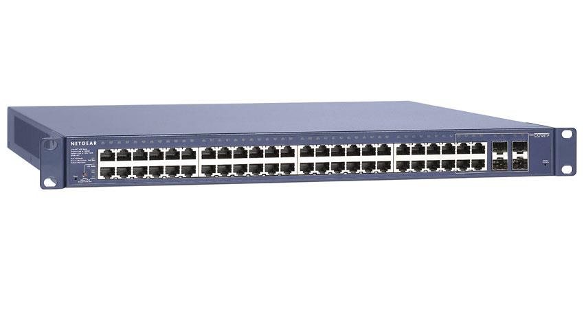 GS748TP-100NAS NetGear ProSafe 48-Ports 10/100/1000Mbps Gigabit Ethernet Smart PoE Switch (Refurbished)