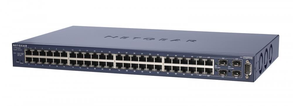 GSM7248-200NAS NetGear ProSafe 48-Ports Layer 2 Managed Gigabit Ethernet Switch (Refurbished)