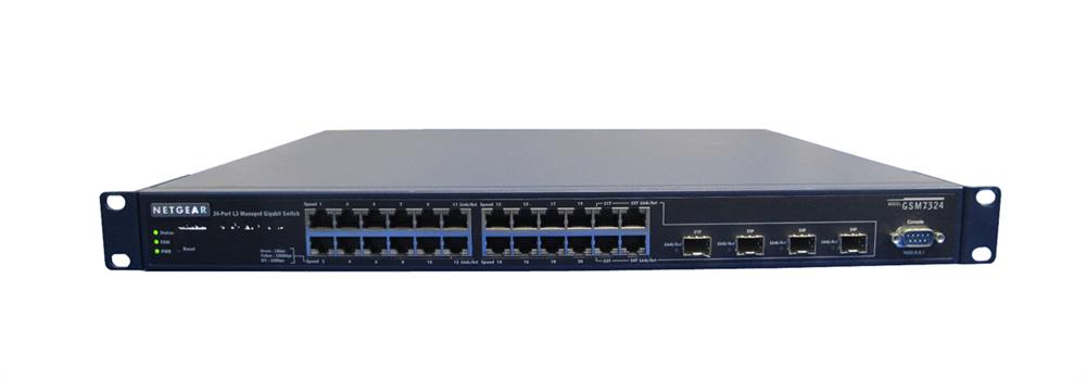 GSM7324 NetGear ProSafe 24-Ports Layer 3 Managed Gigabit Ethernet Switch (Refurbished)