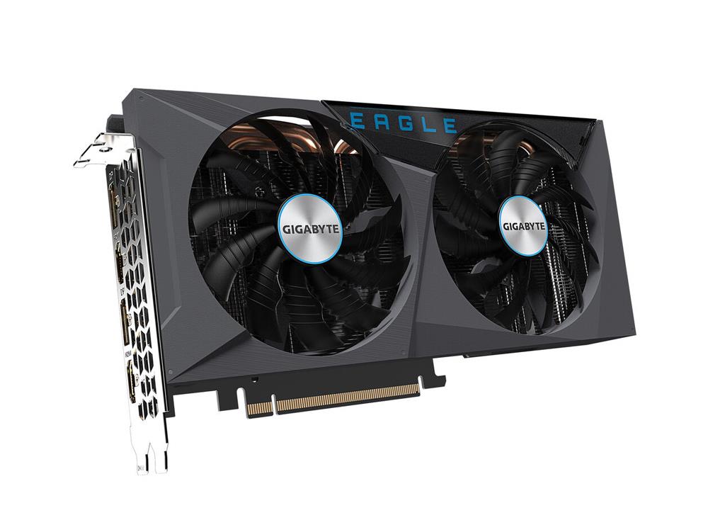 GV-N3060EAGLE OC-12GD Gigabyte Nvidia GeForce RTX 3060 12GB GDDR6 192-Bit 2x HDMI / 2x DisplayPort PCI-Express 4.0 x16 Video Graphics Card