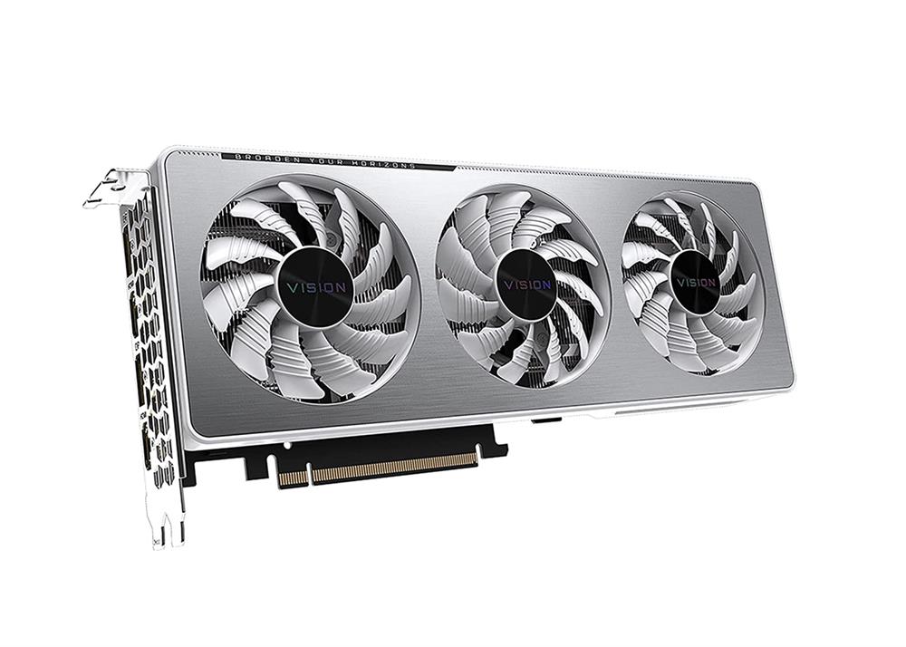 GV-N3060VISIONOC-12GDrev20LHR Gigabyte Nvidia GeForce RTX 3060 12GB GDDR6 192-Bit 2x HDMI / 2x DisplayPort PCI-Express 4.0 Video Graphics Card