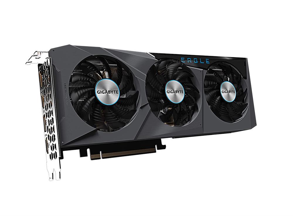 GV-N306TXEAGLE OC-8GD Gigabyte Nvidia GeForce RTX 3060 Ti 8GB GDDR6 256-Bit HDMI / 2x DisplayPort PCI-Express 4.0 Video Graphics Card