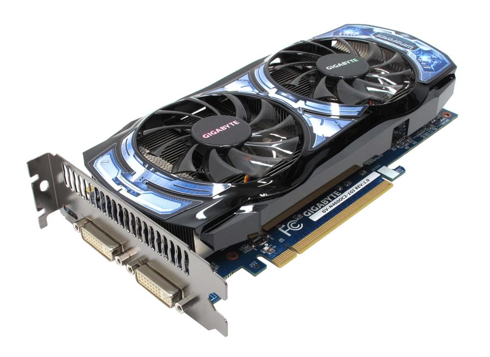 GV-N460OC2-1GI Gigabyte Nvidia GeForce GTX 460 1GB GDDR5 256-Bit Mini HDMI / 2x DisplayPort / PCI Express 2.0 Video Graphics Card