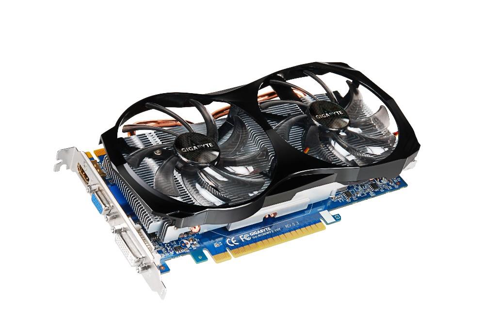 GV-N550WF2-1GI Gigabyte Nvidia GeForce GTX 550 Ti 1GB GDDR5 192-Bit HDMI / Dual-link DVI-I/ D-Sub PCI-Express 2.0 Video Graphics Card