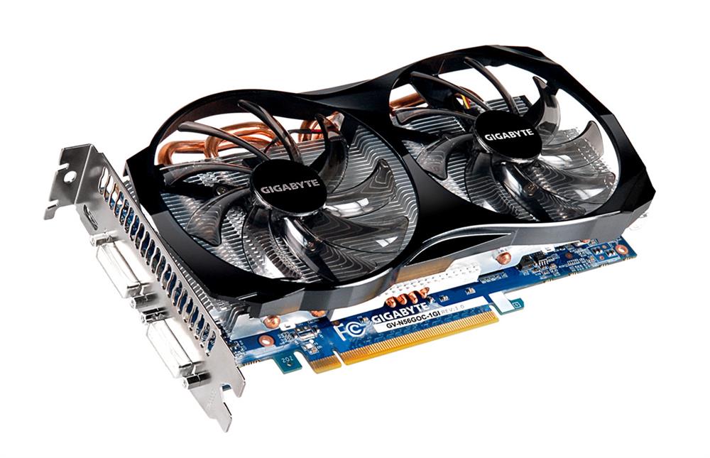 GV-N56GOC-1GI Gigabyte Nvidia GeForce GTX560 1GB DDR5 256-Bit Mini HDMI / Dual DVI-I PCI-Express 2.0 x16 Video Graphics Card