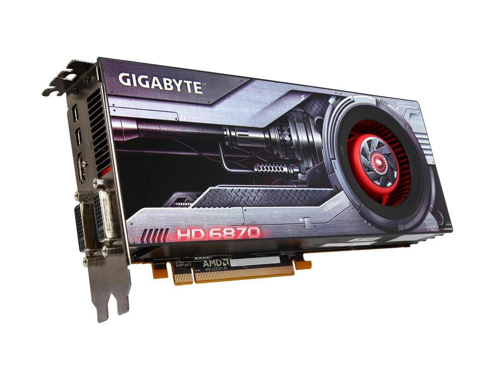 GV-R687D5-1GD Gigabyte AMD Radeon HD 6870 1GB GDDR5 256-Bit HDMI / Mini DisplayPort / DVI PCI-Express 2.1 x16 Video Graphics Card