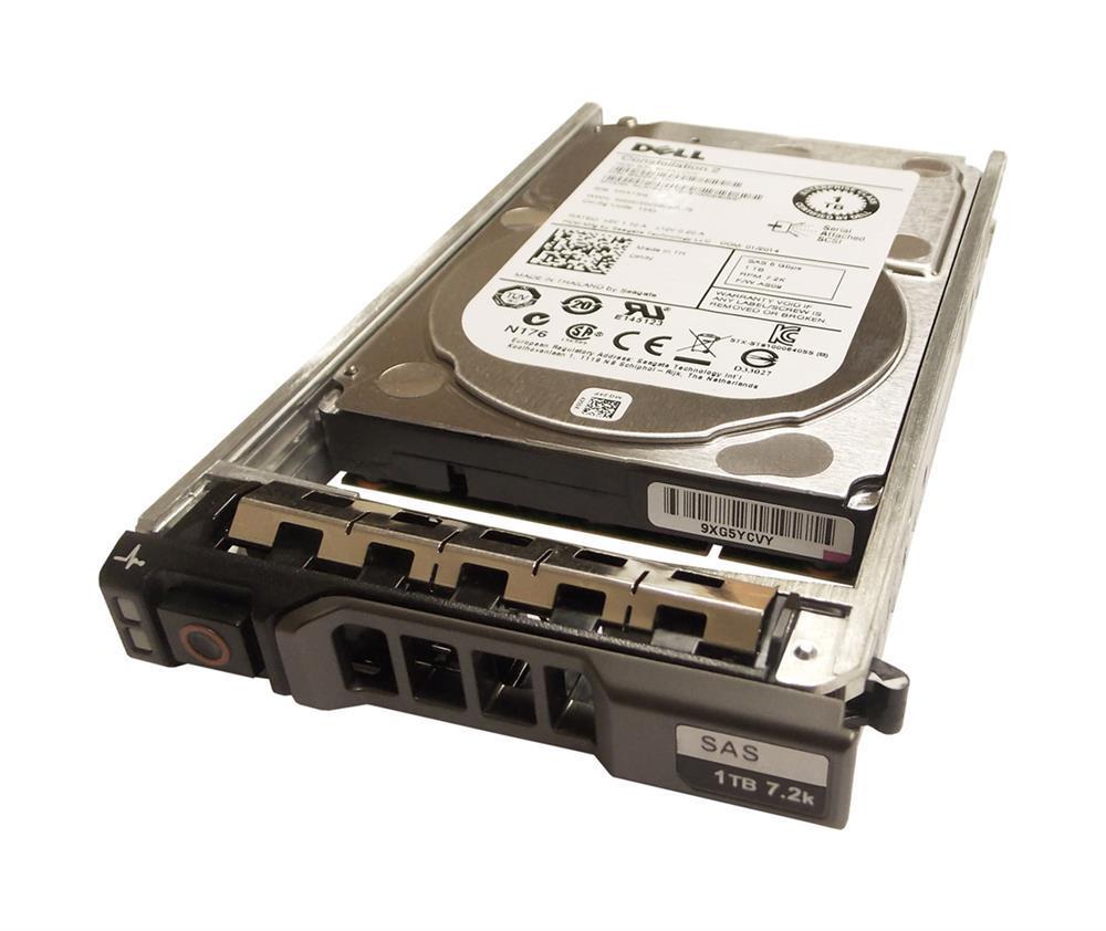 GVCVY Dell 1TB 7200RPM SAS 6Gbps Nearline Hot Swap 3.5-inch Internal Hard Drive with Tray
