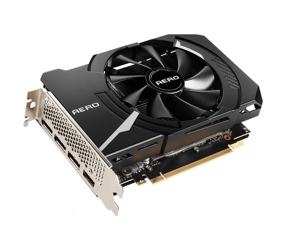 GeForceRTX3060TiAEROITX MSI Nvidia GeForce RTX 3060 Ti 8GB GDDR6 256-Bit HDMI / 3x DisplayPort PCI-Express 4.0 Video Graphics Card