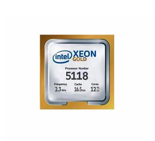 Gold 5118 Intel Xeon Gold 12-Core 2.30GHz 10.40GT/s UPI 16.5MB L3 Cache Socket LGA3647 Processor