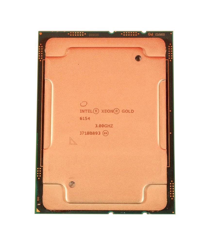 Gold 6154 Intel Xeon Gold 18-Core 3.00GHz 10.40GT/s UPI 24.75MB L3 Cache Socket LGA3647 Processor