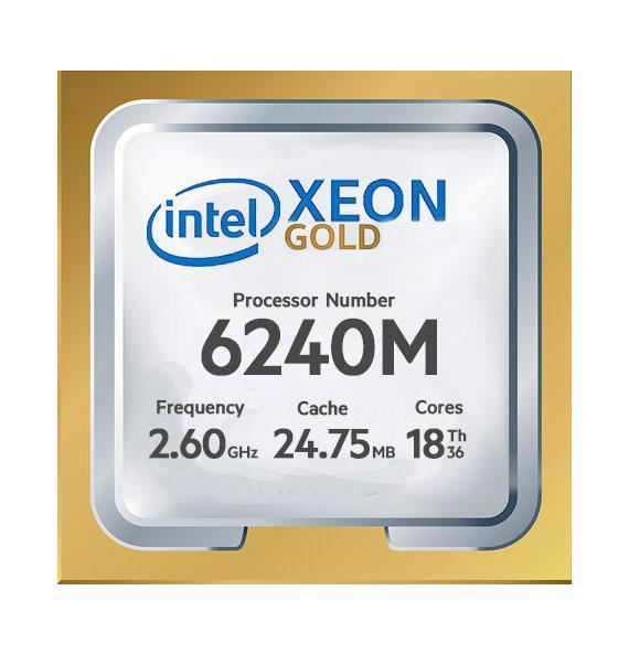 Gold 6240M Intel Xeon Gold 18-Core 2.60GHz 25MB Cache Processor