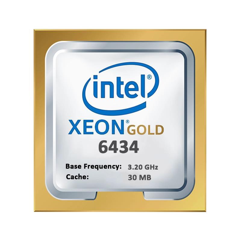 Gold 6434 Intel Xeon Gold 8-Core 3.70GHz 16GT/s UPI 22.5MB L3 Cache Socket FCLGA4677 Server Processor