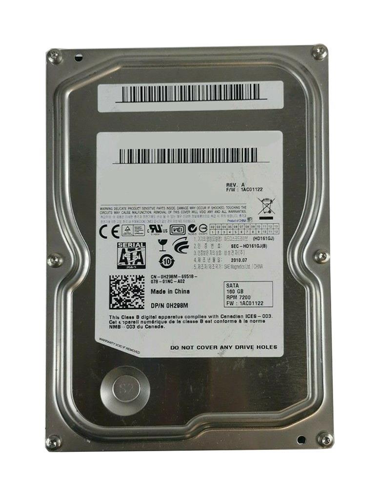H298M-06 Dell 160GB 7200RPM SATA 3Gbps 8MB Cache 3.5-inch Internal Hard Drive
