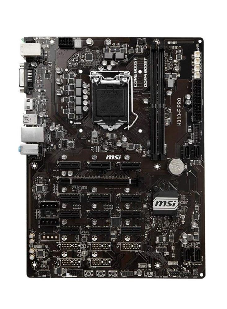 H310-F PRO MSI Socket LGA 1151 Intel H310 Chipset Core i7 / i5 / i3 / Pentium / Celeron Processors Support DDR4 2x DIMM 4x SATA 6.0Gb/s ATX Motherboard (Refurbished)