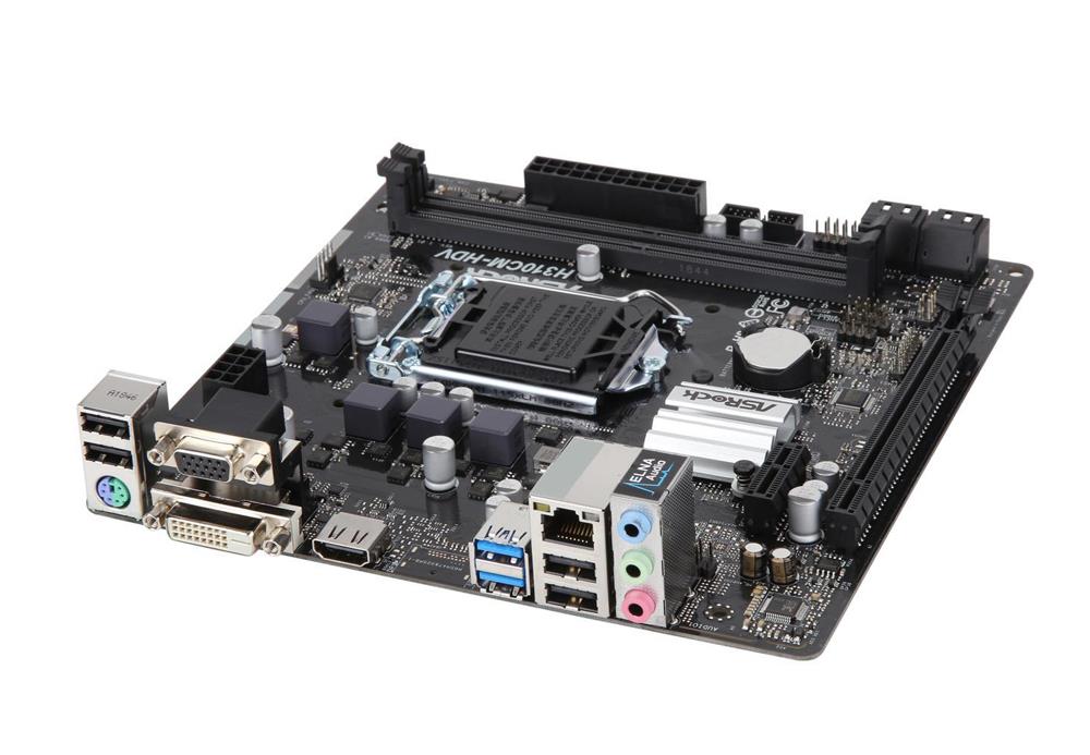 H310CM-HDV ASRock Socket LGA 1151 Intel H310 Chipset Micro-ATX Motherboard (Refurbished)