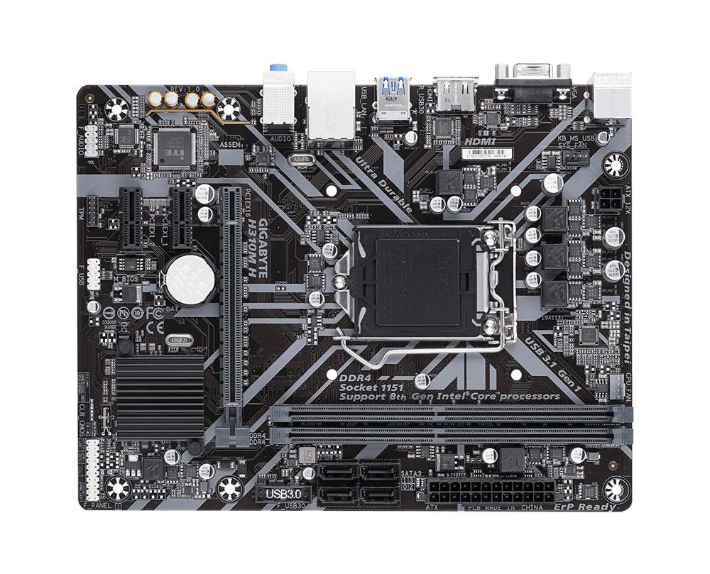 H310MH2.0 Gigabyte Socket LGA 1151 Intel H310 Chipset Micro-ATX Motherboard (Refurbished) H310M H 2.0