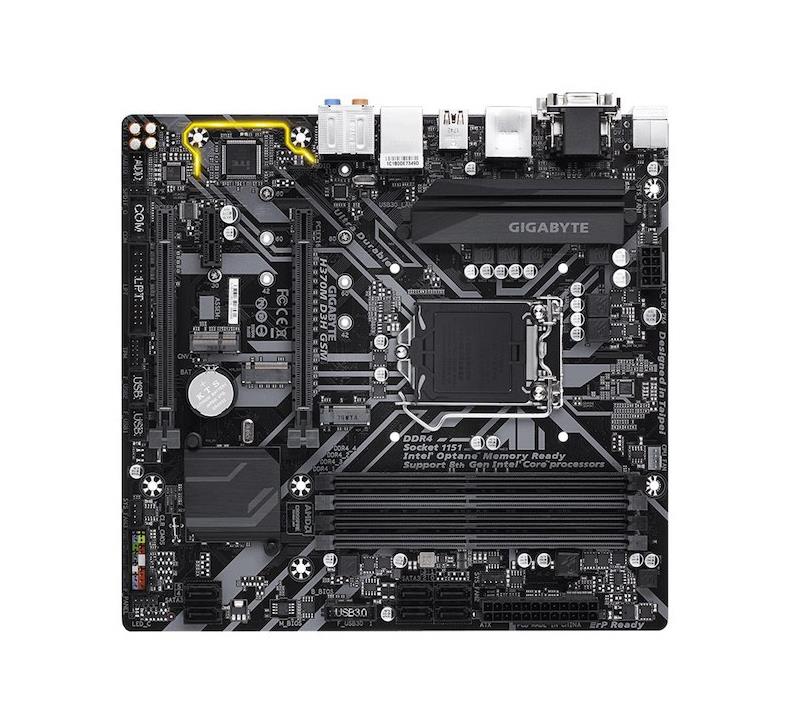 H370M D3H GSM (rev. 1.0) Gigabyte Socket LGA 1151 Intel H370 Express Chipset 8th Generation Core i7 / i5 / i3 / Pentium / Celeron Processors Support DDR4 4x DIMM 6x SATA 6.0Gb/s Micro-ATX Motherboard (Refurbished)
