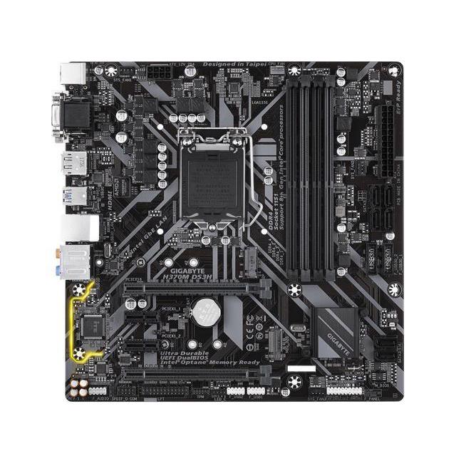 H370M DS3H Gigabyte Socket LGA 1151 Intel H370 Express Chipset 8th Generation Core i7 / i5 / i3 / Pentium / Celeron Processors Support DDR4 4x DIMM 6x SATA 6.0Gb/s Micro-ATX Motherboard (Refurbished)