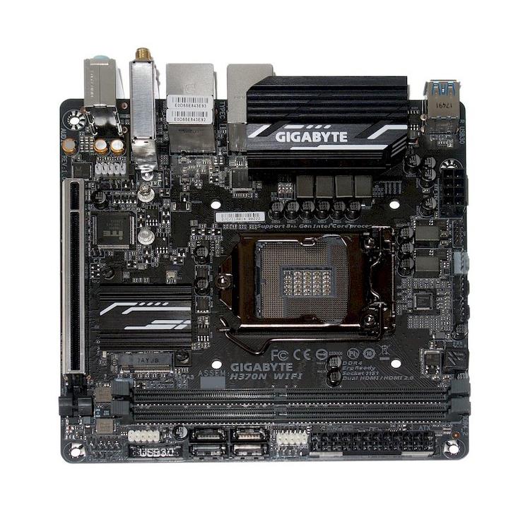 H370N WIFI Gigabyte Socket LGA 1151 Intel H370 Express Chipset 8th Generation Core i7 / i5 / i3 / Pentium / Celeron Processors Support DDR4 2x DIMM 4x SATA 6.0Gb/s Mini-ITX Motherboard (Refurbished)