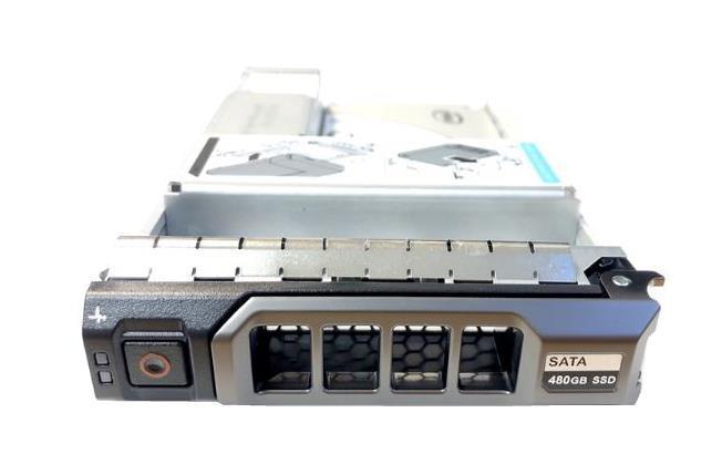 H4J4J Dell 480GB MLC SATA 6Gbps Read Intensive ( 512n) 2.5-inch Internal Solid State Drive (SSD) with 3.5-inch Hybrid Carrier