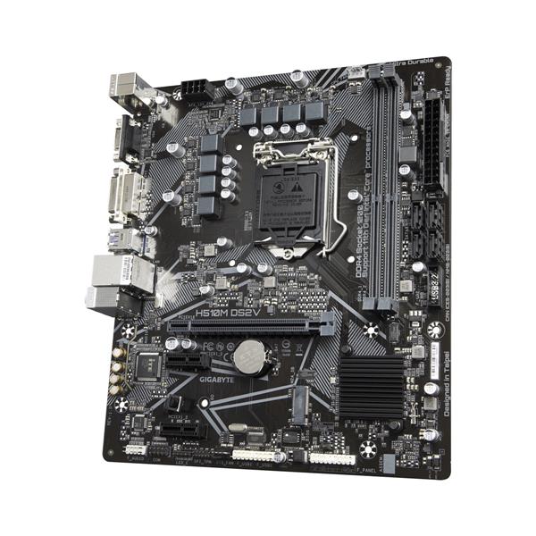 H510M DS2V (rev. 1.5) Gigabyte Socket LGA 1200 Intel H510 Express Chipset 12th Generation Intel Core i9 / i7 / i5 / i3 Processors Support DDR4 2x DIMM 4x SATA 6.0Gb/s Micro-ATX Motherboard (Refurbished)
