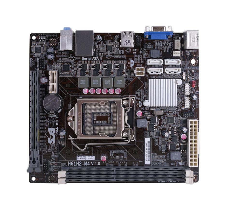 H61H2M4V10 ECS H61H2-M4 Socket LGA1155 Intel H61 Express Chipset micro-ATX Motherboard (Refurbished)