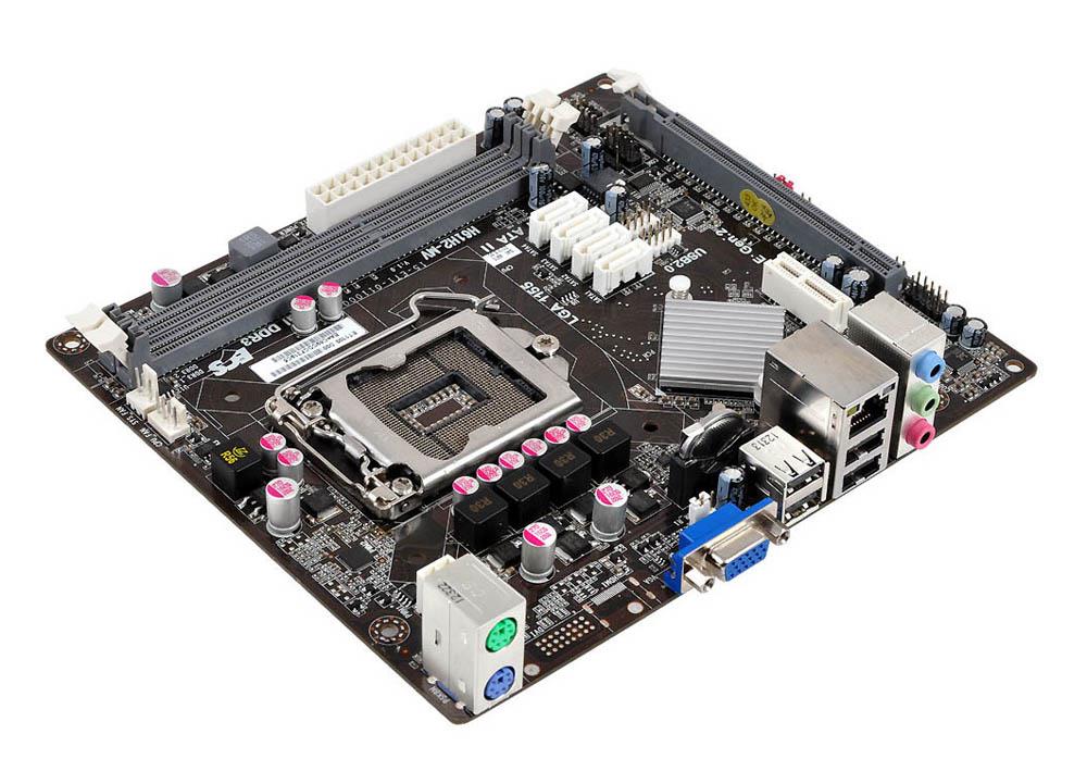 H61H2MV ECS H61H2-MV Socket LGA1155 Intel H61 Express Chipset micro-ATX Motherboard (Refurbished)