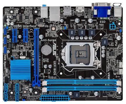 H61M-A-A1 ASUS H61M-A Socket LGA 1155 Intel H61 Chipset 3rd/2nd Generation Core i7 / i5 / i3 / Pentium / Celeron Processors Support DDR3 2x DIMM 4x SATA 3.0Gb/s uATX Motherboard (Refurbished)