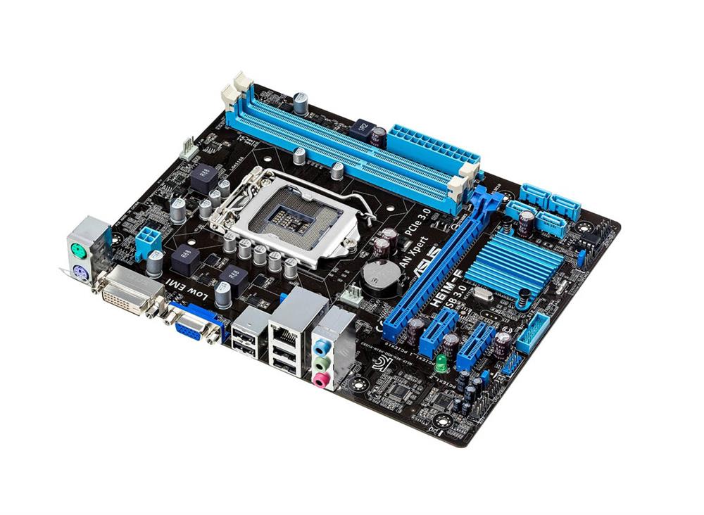 H61M-F-DDO ASUS H61M-F Socket LGA 1155 Intel H61 Chipset 3rd/2nd Generation Core i7 / i5 / i3 / Pentium / Celeron Processors Support DDR3 2x DIMM 4x SATA 3.0Gb/s uATX Motherboard (Refurbished)