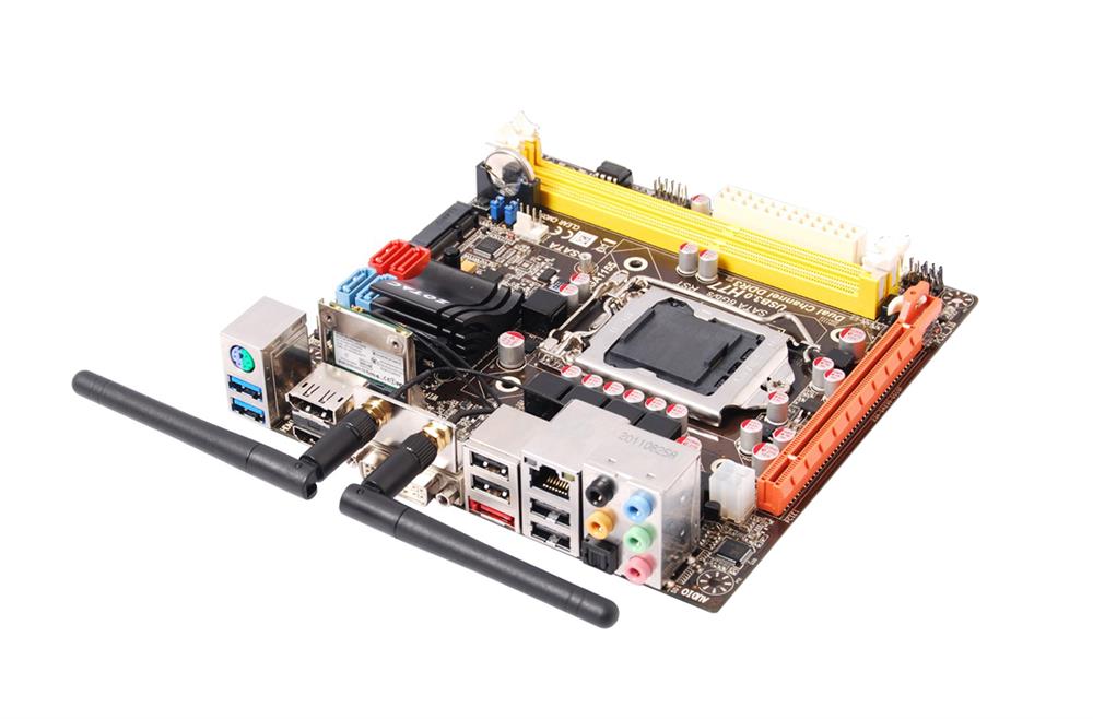 H77ITX-B-E Zotac Socket LGA 1151 Intel H77 Express Chipset Intel Core Processors Support DDR3 2x DIMM 2x SATA 6.0Gb/s Mini-ITX Motherboard (Refurbished)