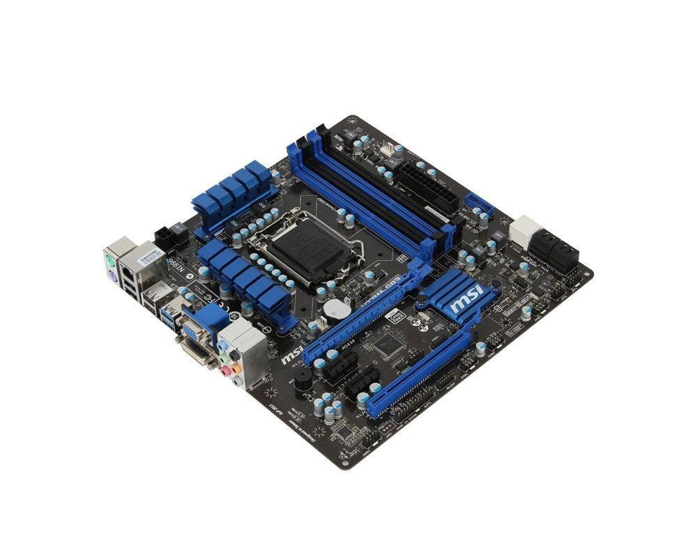 H77MA-G43 MSI MS-7756 Socket LGA 1155 Intel H77 Express Chipset Core i7 / i5 / i3 / Pentium / Celeron Processors Support DDR3 4x DIMM 2x SATA 6.0Gb/s Micro-ATX Motherboard (Refurbished)